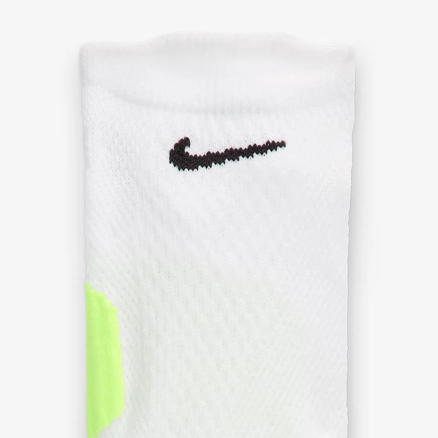 Носки Nike Running Midweight No Show, Цвет: 1 Pack (White/Neon/Black) — фото 4