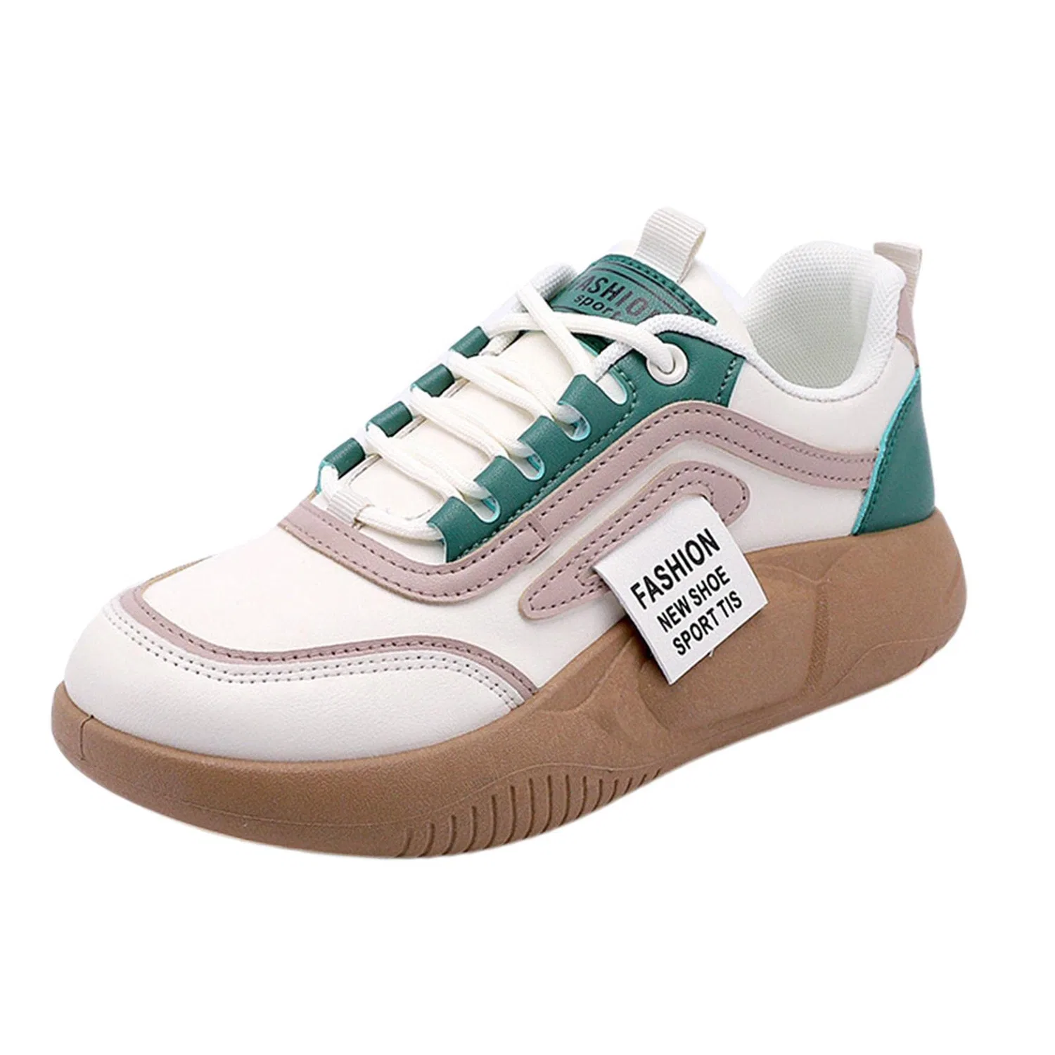 Детские кроссовки на танкетке Oeuvreby, Verde Tipo A Taglia 37 — фото 4