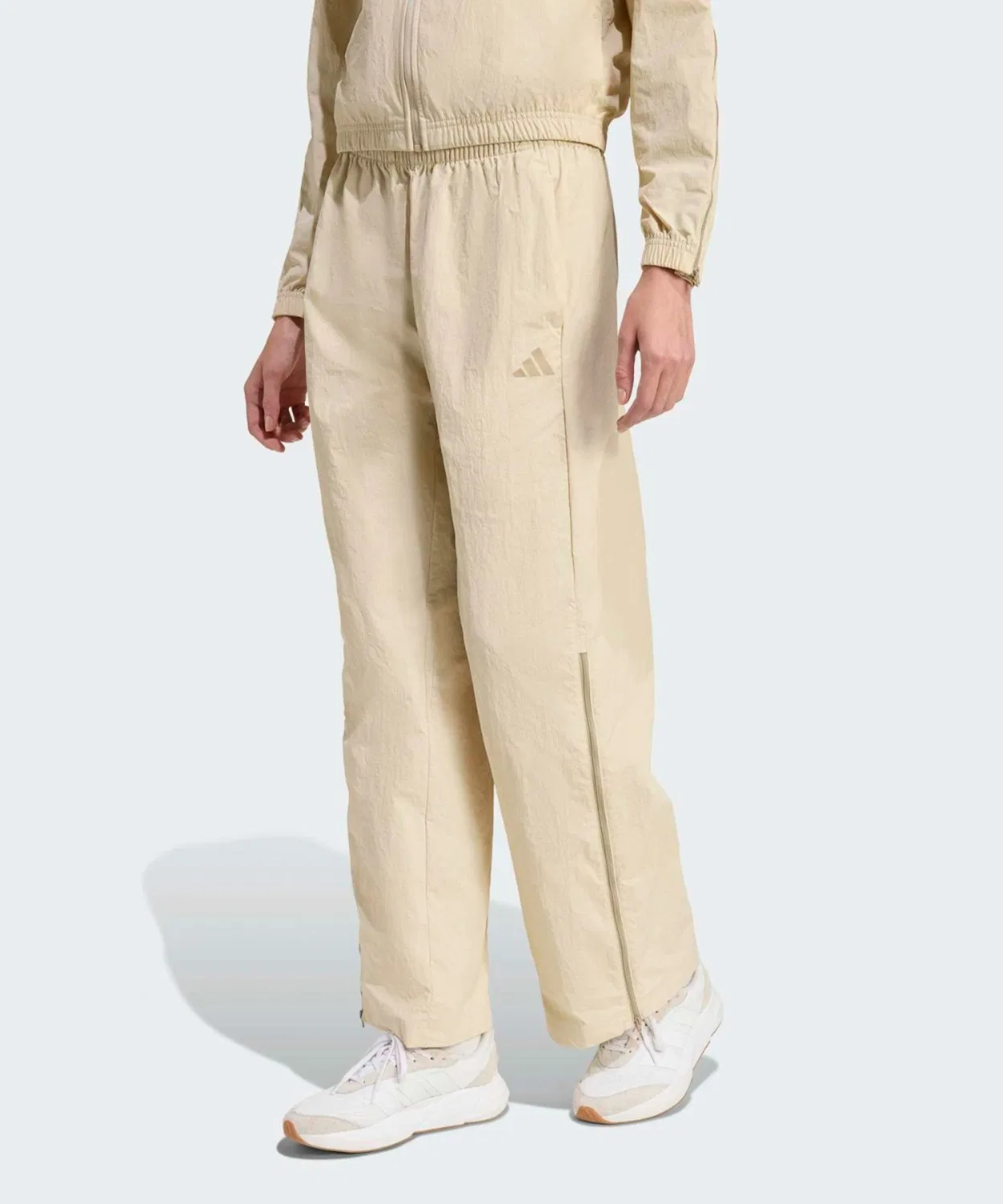 Женские спортивные брюки свободного кроя с застежкой-молнией City Tech Woven Zip Pants Adidas, Beige