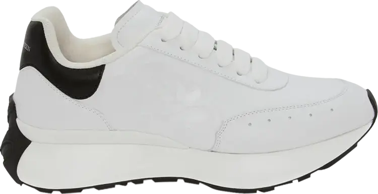 

Кроссовки Alexander McQueen Sprint Runner White Black, белый