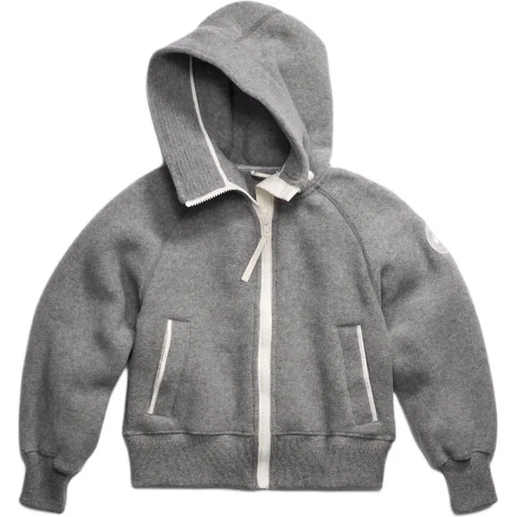 Женская куртка-бомбер с флисовой текстурой Canada Goose, Beige Gray