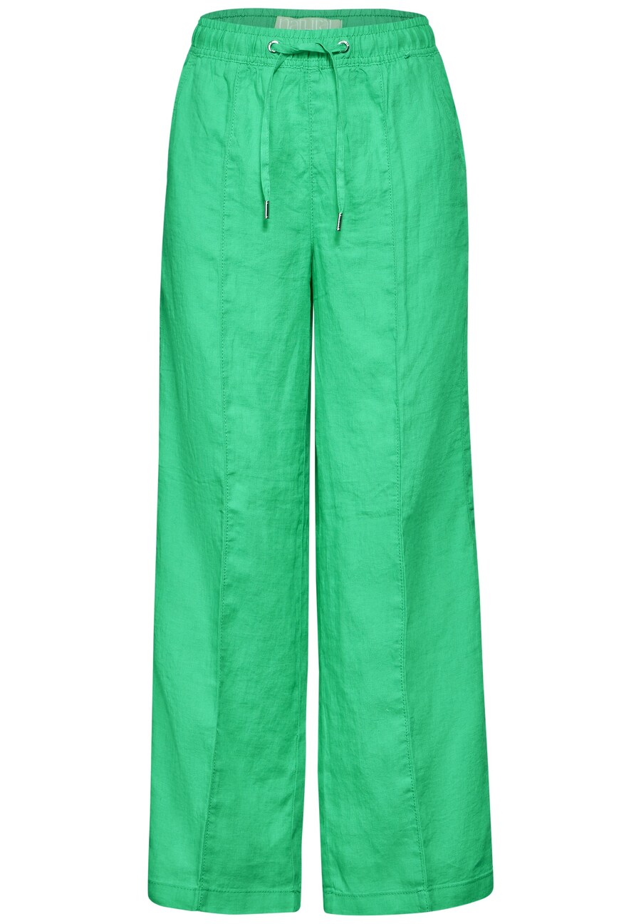 

Широкие брюки STREET ONE Wide leg Pleated Pants, цвет grass green