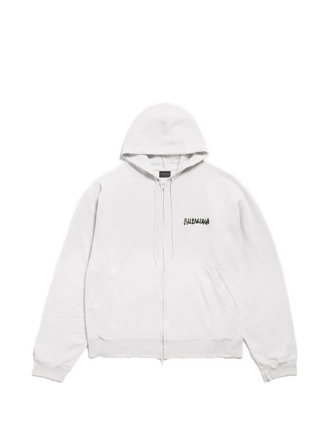 Balenciaga Худи Over на молнии, нейтральные тона