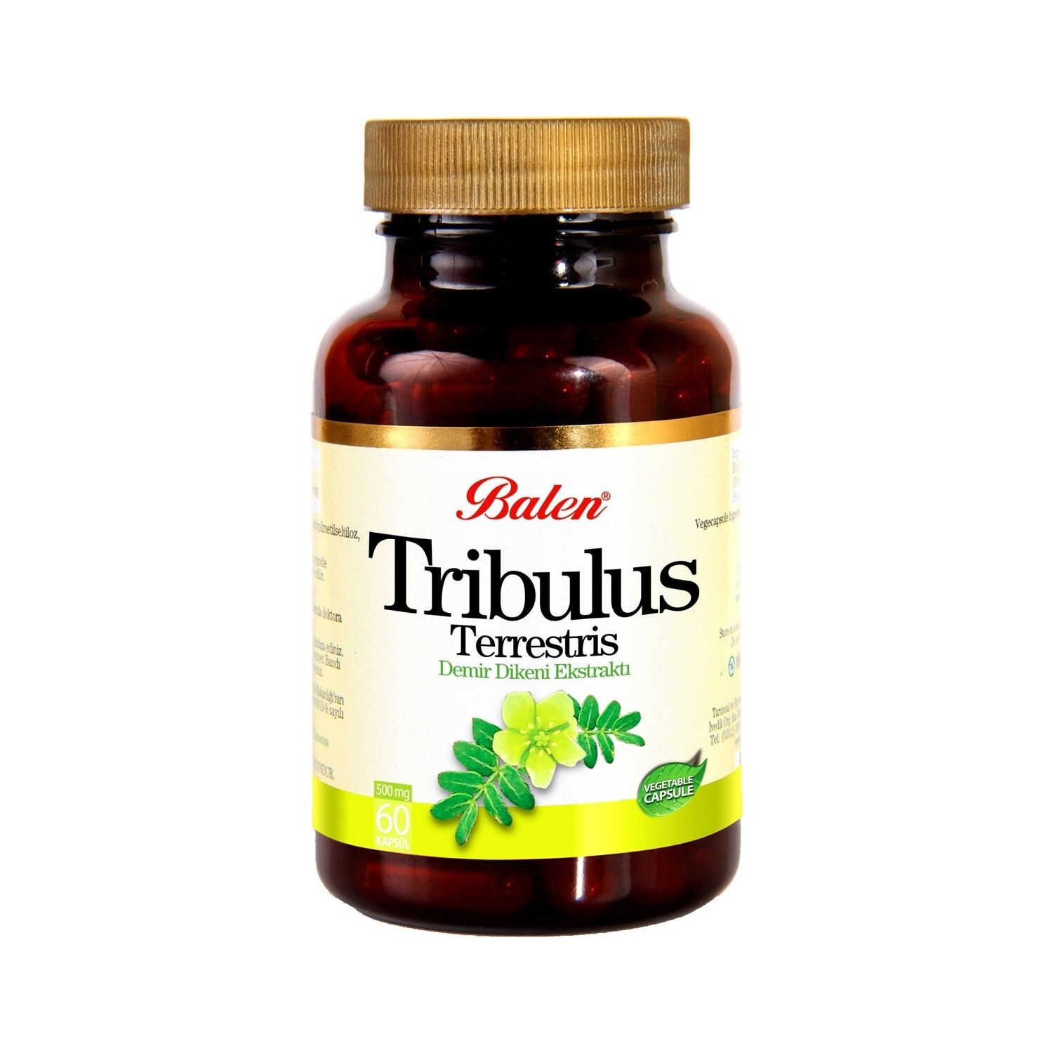 

Добавка Balen Tribulus Terrestris 500 мг, 60 капсул