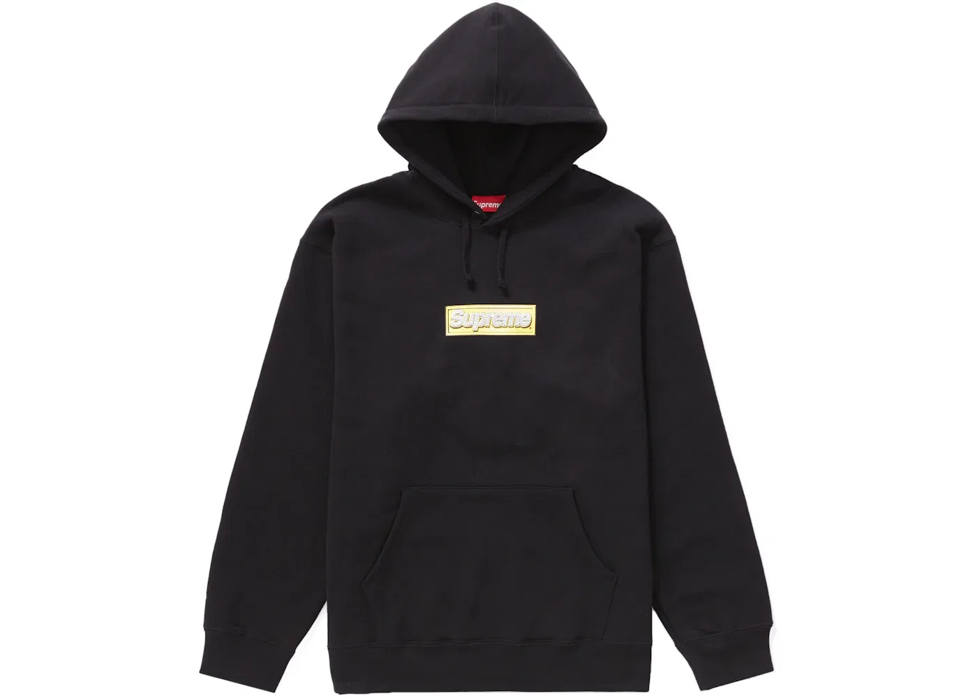 Мужской худи с принтом Bling Box Logo Supreme, Black