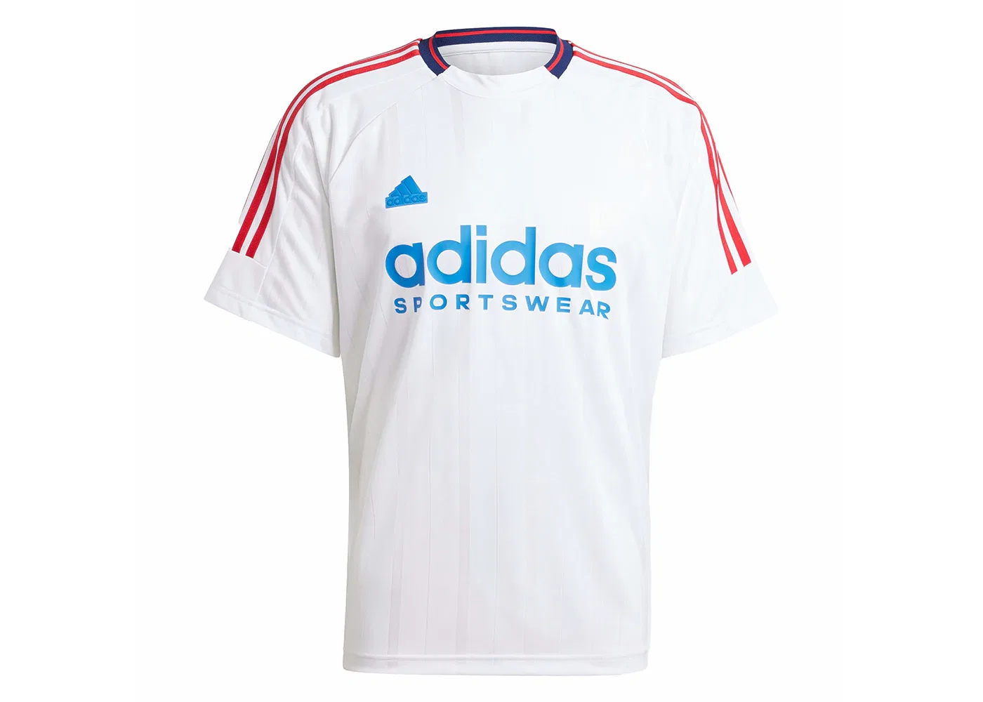 Мужская футболка с принтом House of Tiro Nations Pack Adidas, цвет White/Team Navy Blue 2/True Blue/Better Scarlet