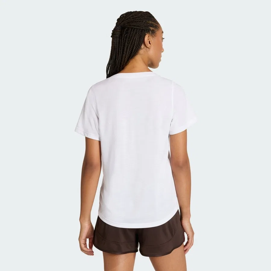 Футболка с круглым вырезом Workout Essentials Scoop Neck T-Shirt adidas, Белый — фото 2