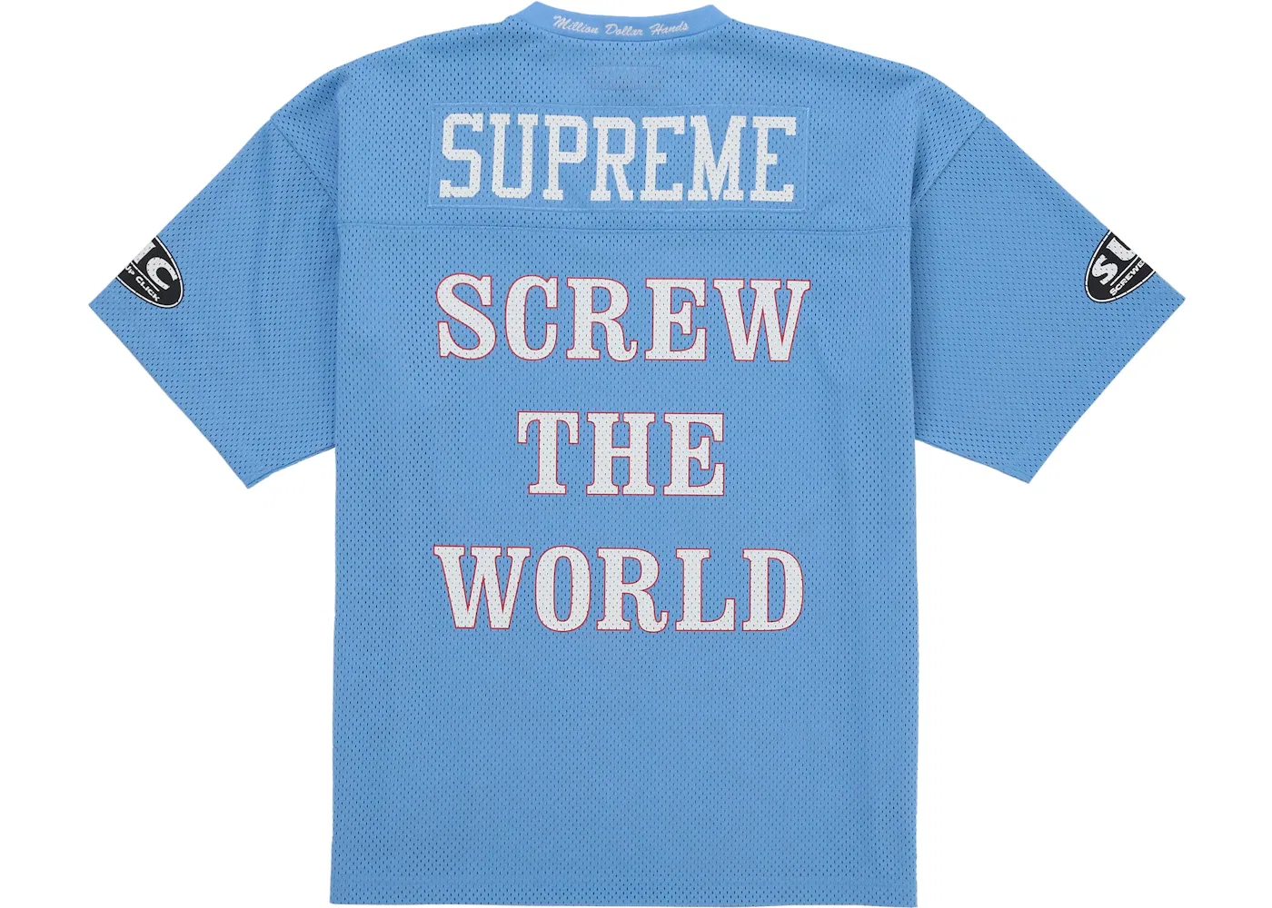 Мужская футбольная джерси с принтом DJ Screw Supreme, Синий — фото 2