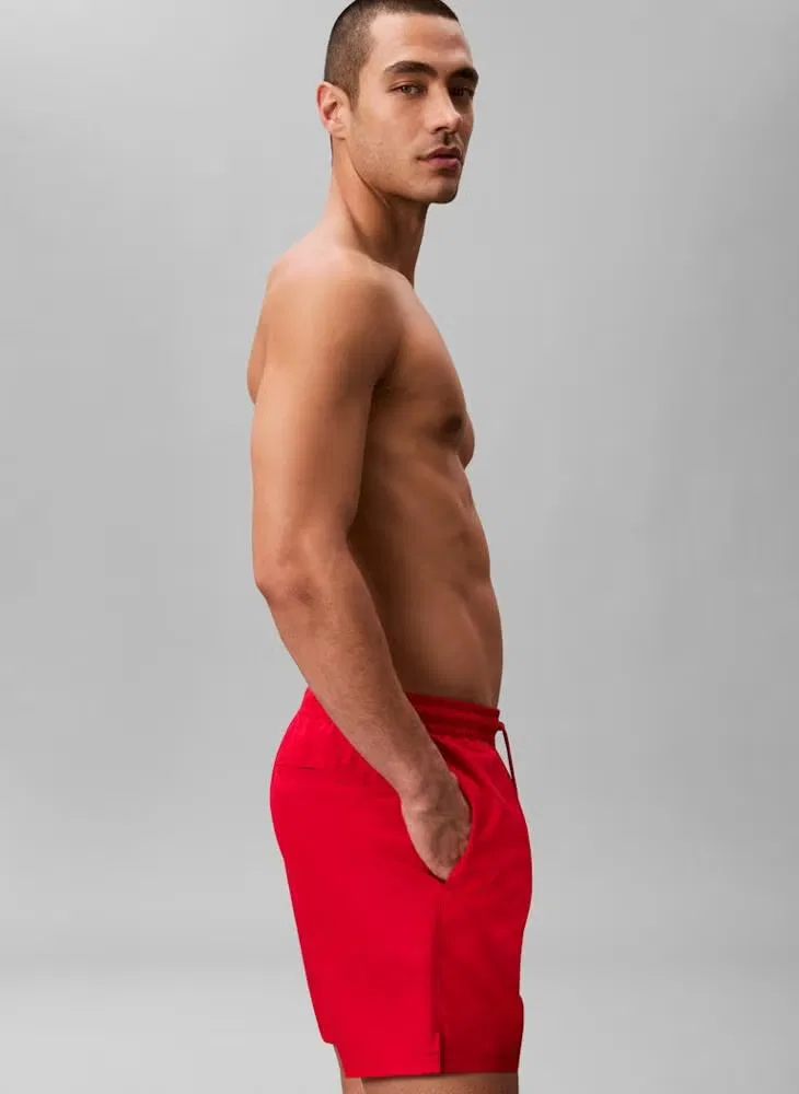 Шорты для плавания с эластичным поясом Calvin Klein, красный — фото 3