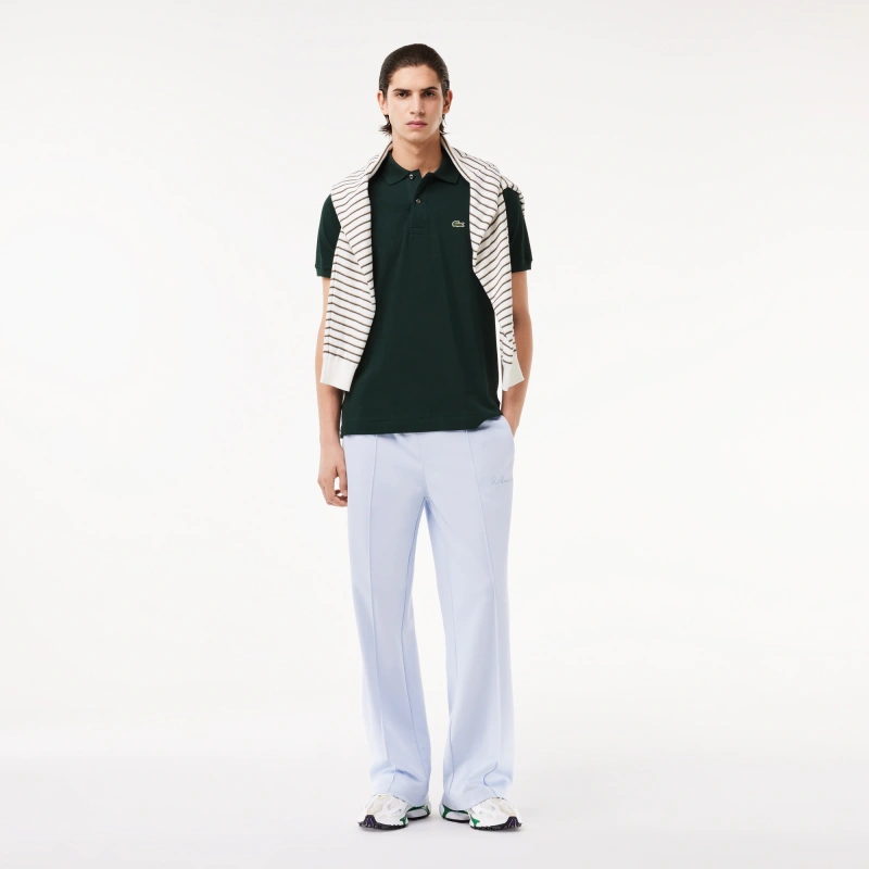 Рубашка-поло Lacoste Logo-Patched Short-Sleeve, темно-зеленый — фото 4