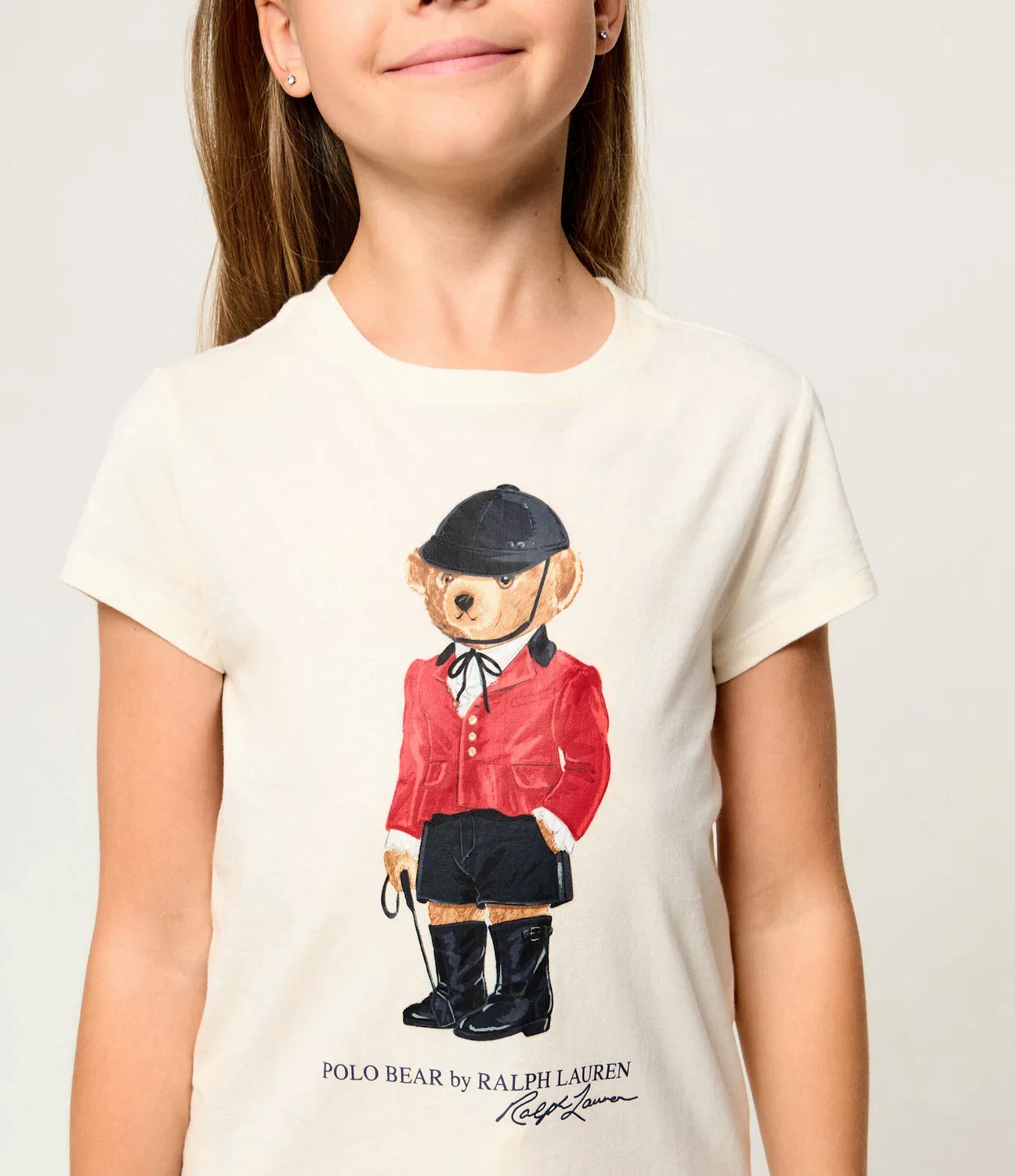 Футболка с круглым вырезом Holiday Polo Ralph Lauren, Crema — фото 4