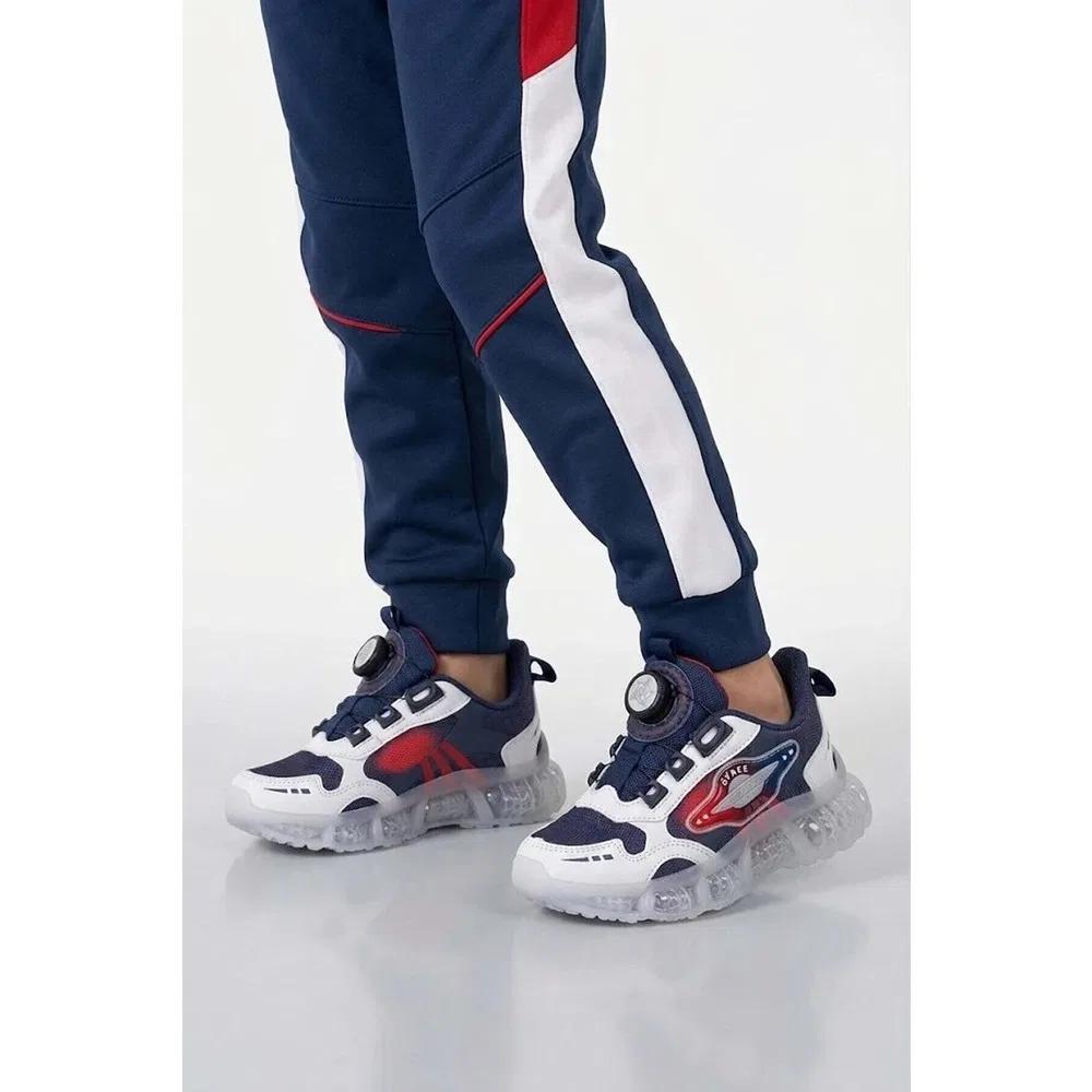 Детские кроссовки для мальчиков с гибкой подошвой Pepino PY26-2237, Navy White Pepino Kids