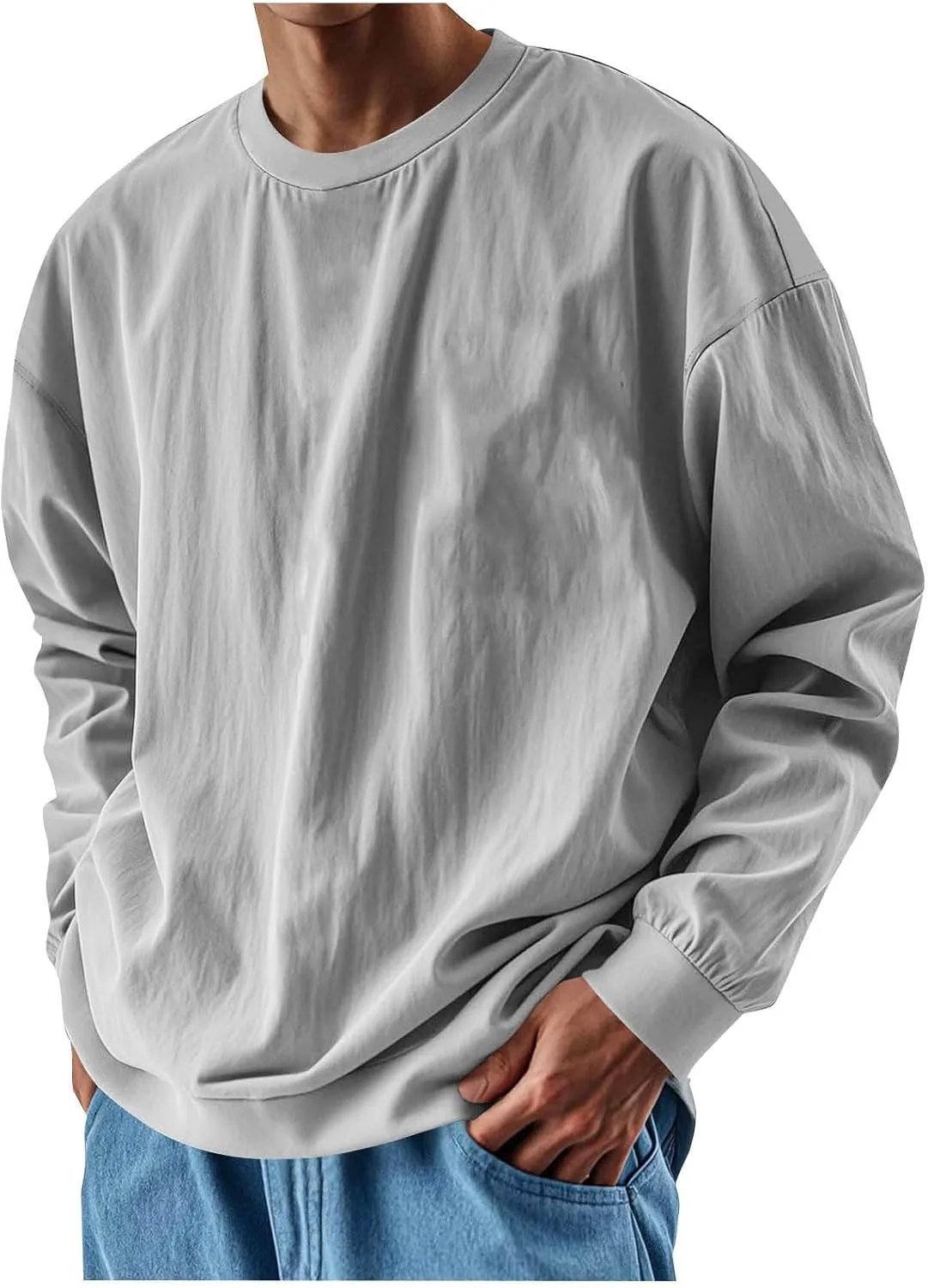 

Футболка Cambkatl для мужчин, свободная, с длинным рукавом