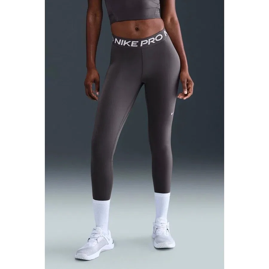 Женские спортивные леггинсы с сетчатыми вставками Nike Pro 365 Dri-FIT, Thunder Grey White