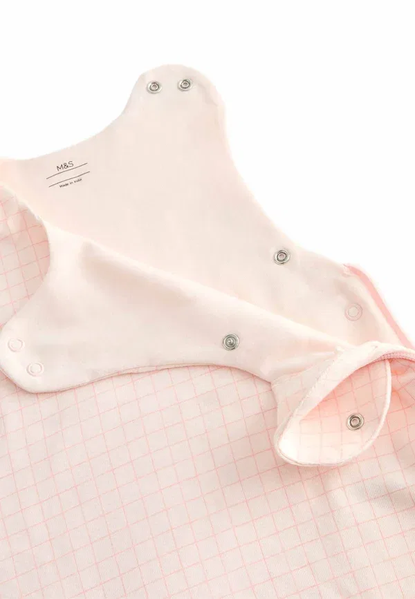 Спальный мешок хлопковый 1.0 Tog Sleeping Bag Marks & Spencer, Rose Pink, розовый — фото 3