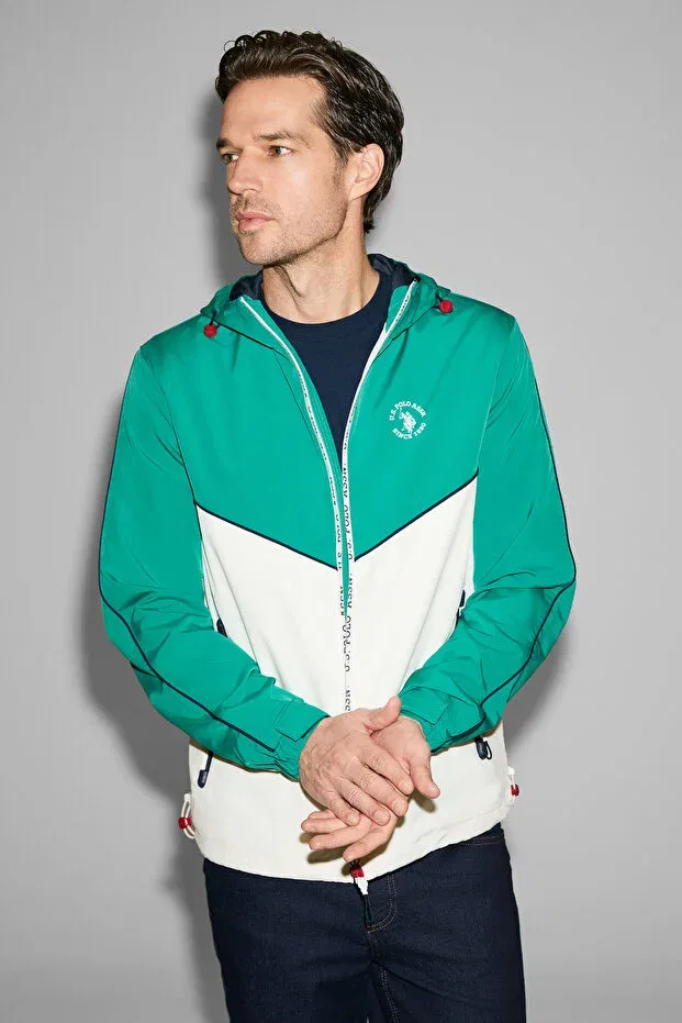 Мужское пальто с капюшоном U.S. Polo Assn., Dark Green