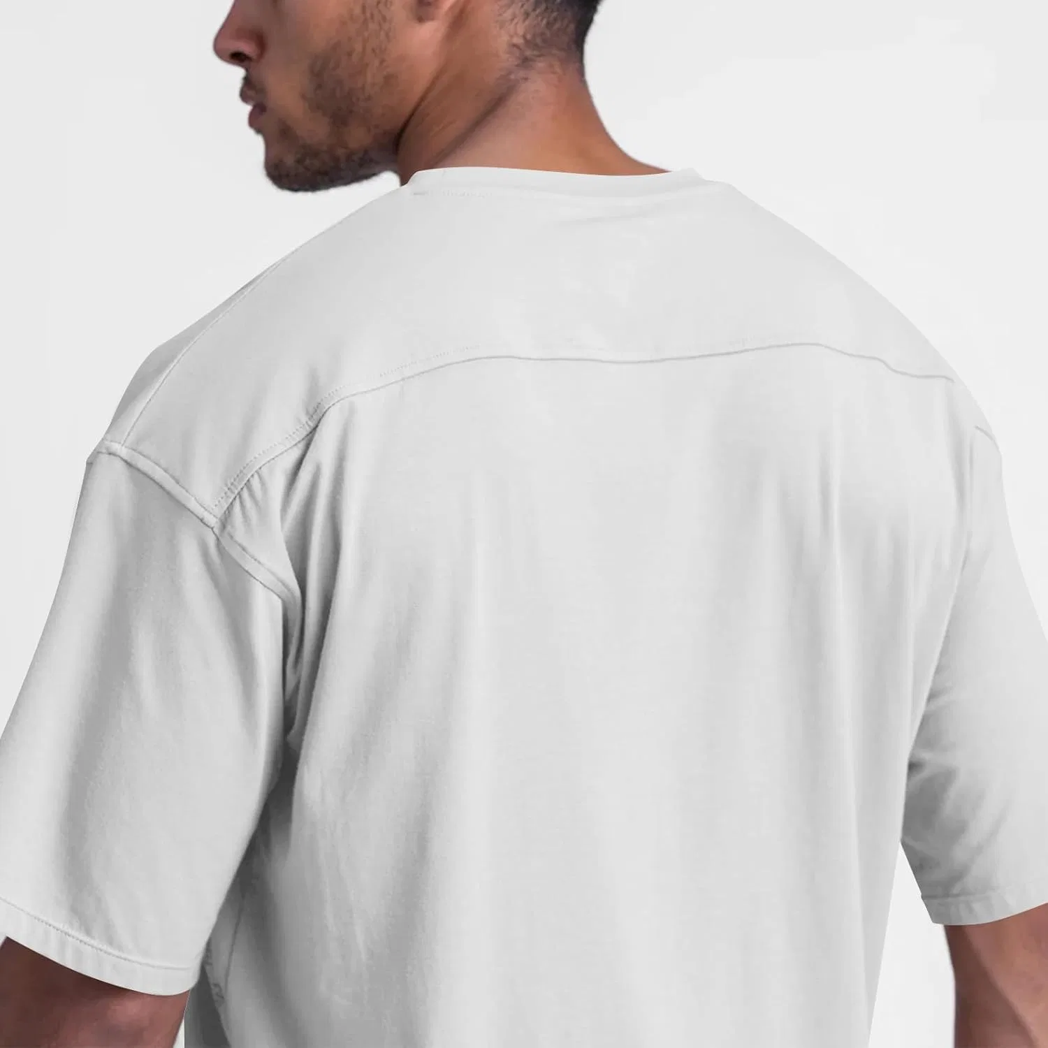 Мужская футболка с круглым вырезом Summer Classic Tops, White — фото 4