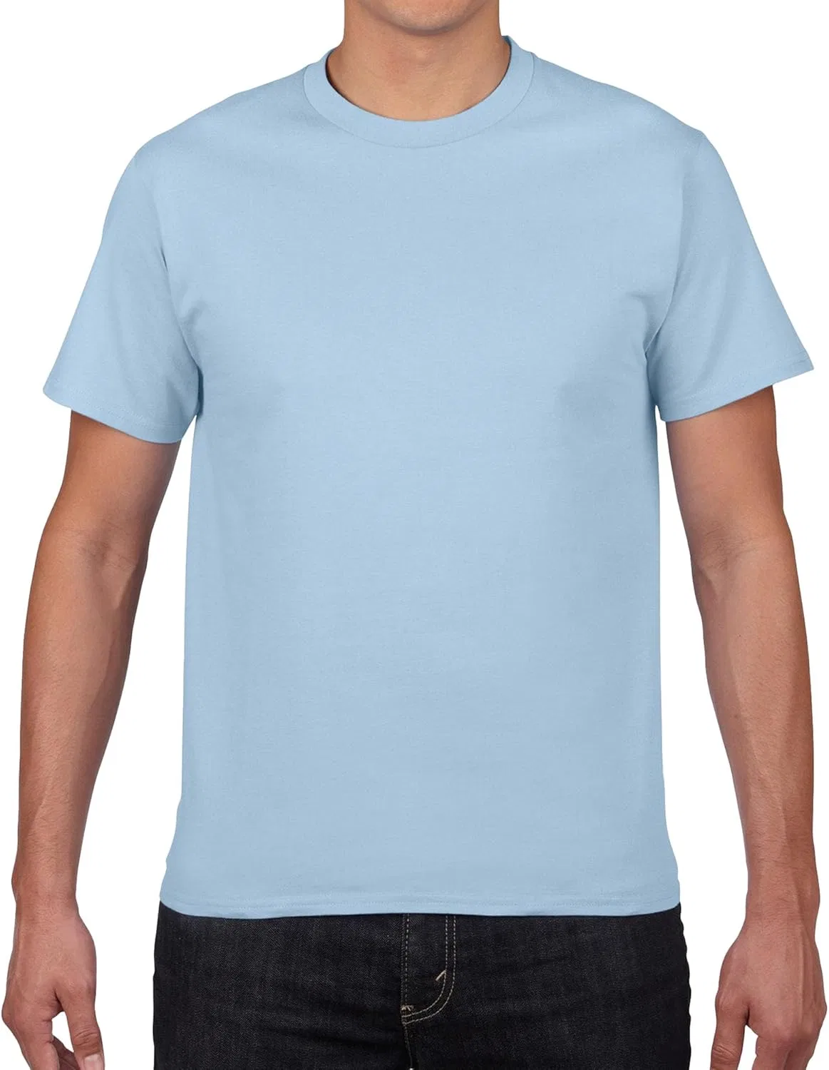 Мужская футболка с круглым вырезом Crew-Neck Cotton, Blue
