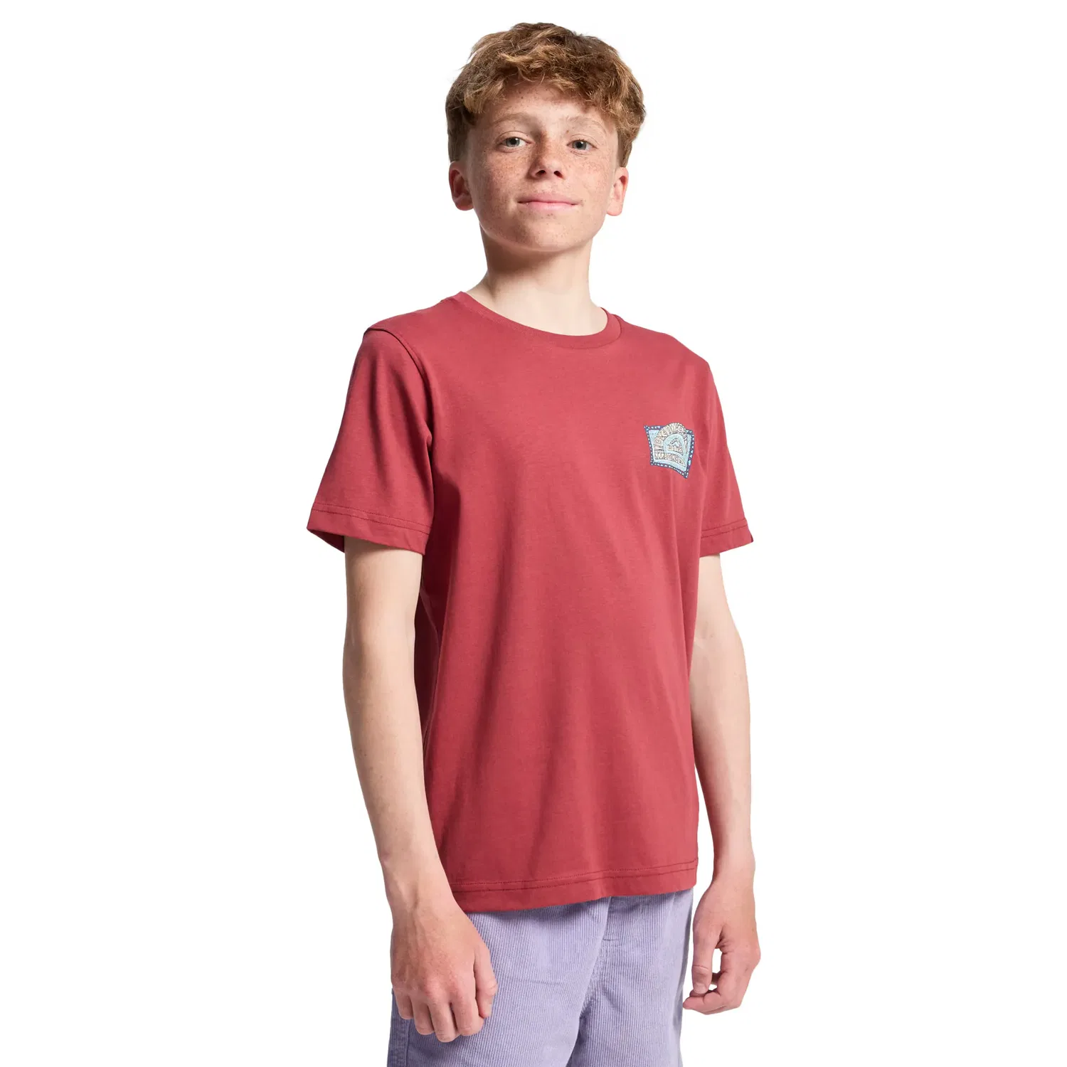 Детская футболка для мальчиков с принтом Heritage Quiksilver, Rojo — фото 3