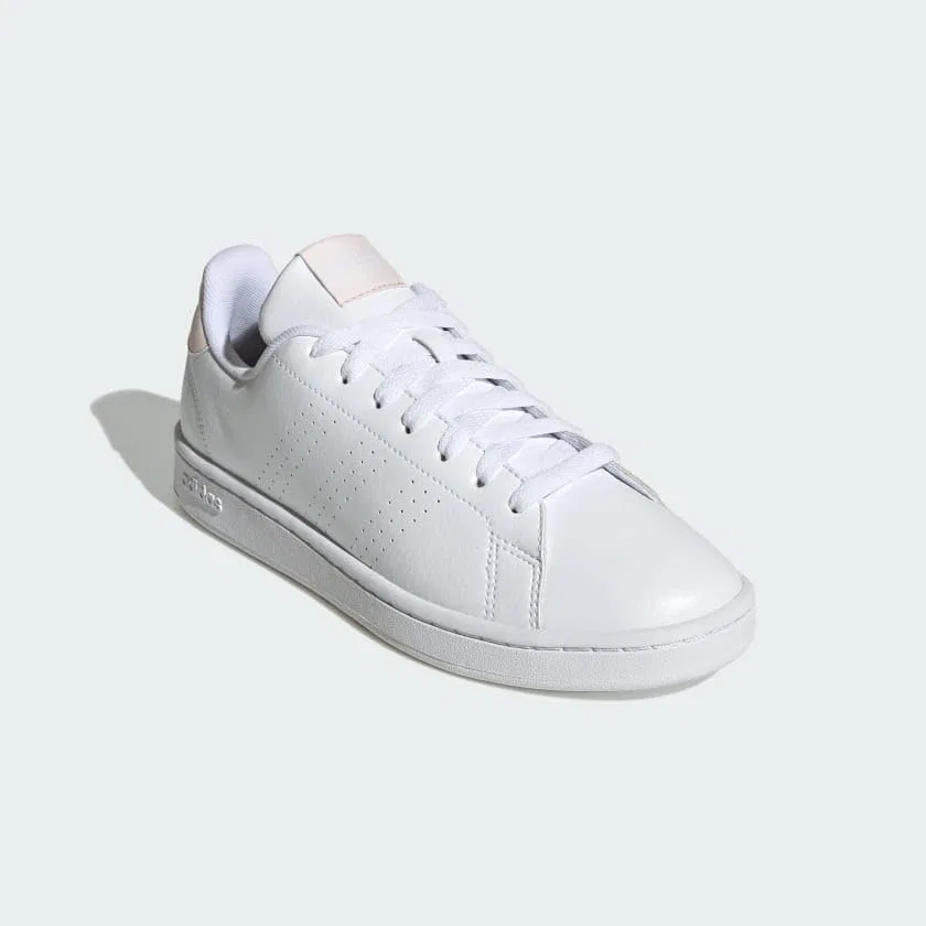 Детские кроссовки с перфорированными полосками Advantage Adidas, Medium Grey Melange — фото 4