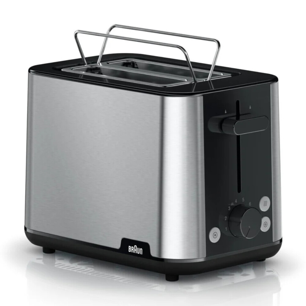 

Тостер Braun HT1510BK, серебряный/черный