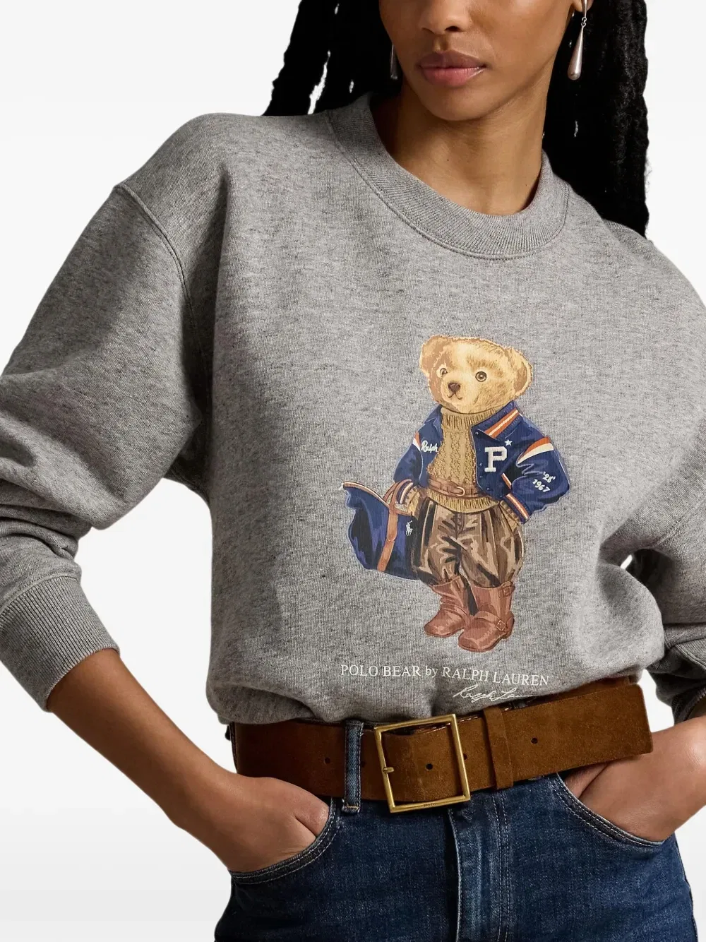 Свитер Polo Bear Polo Ralph Lauren, серый — фото 3