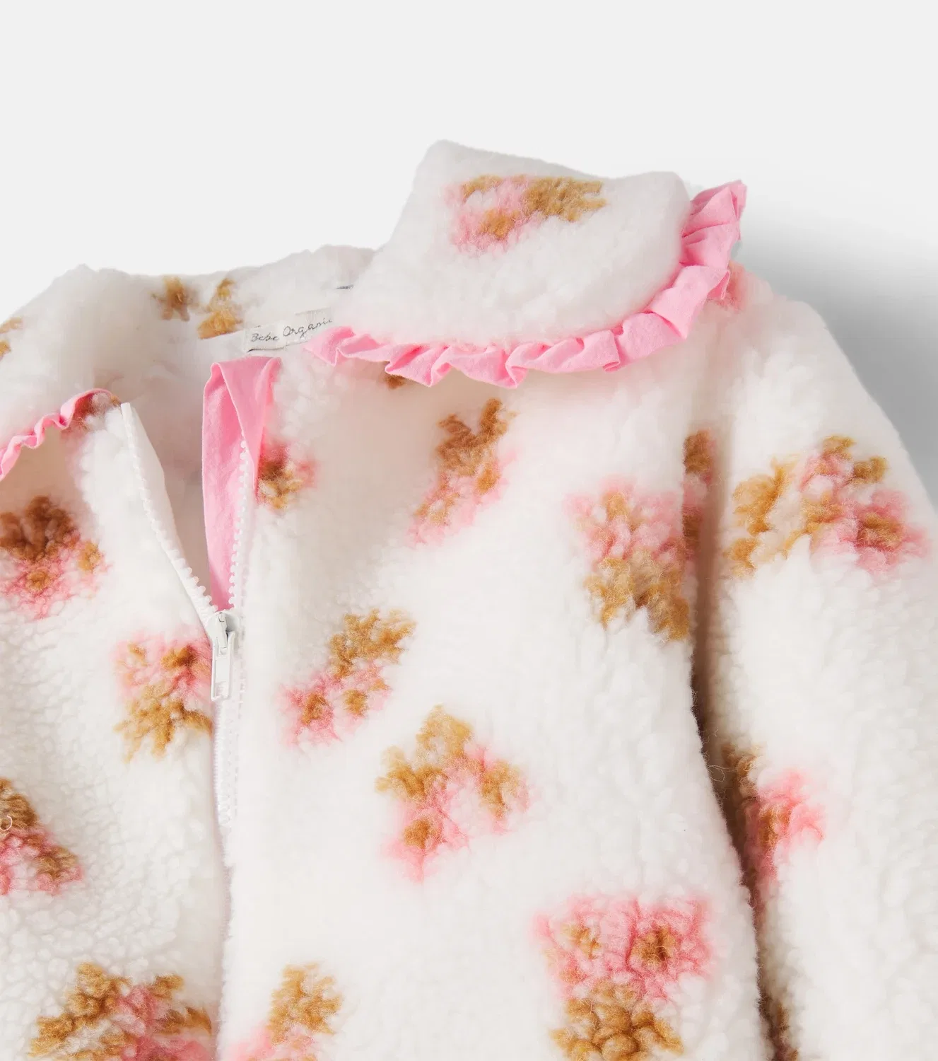 Легкая куртка с цветочным принтом Laine Bebe Organic, белый — фото 3