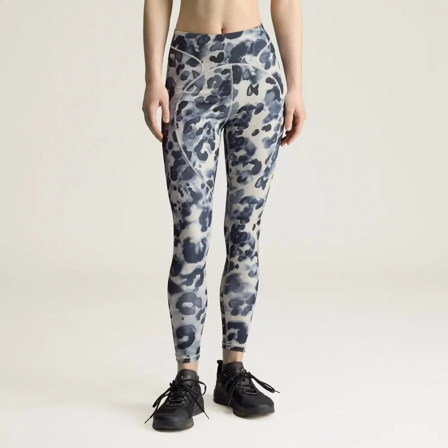 Леггинсы для тренировок 7/8 с высоким поясом By Stella McCartney, adidas, Серый