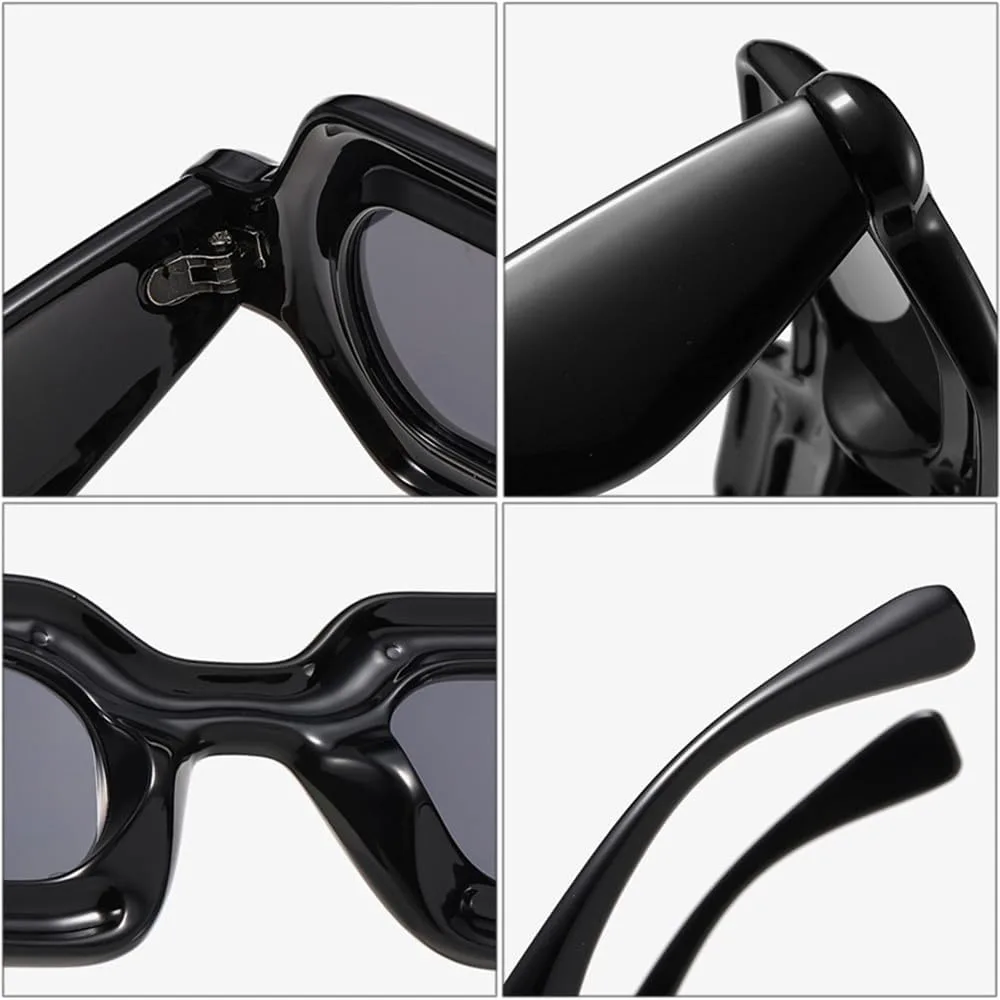 

Солнцезащитные очки UV400 – яркие, с широкими дужками, в стиле панк, градиентные, для женщин и мужчин, для бега и активного отдыха UYPTK, Green Champagne