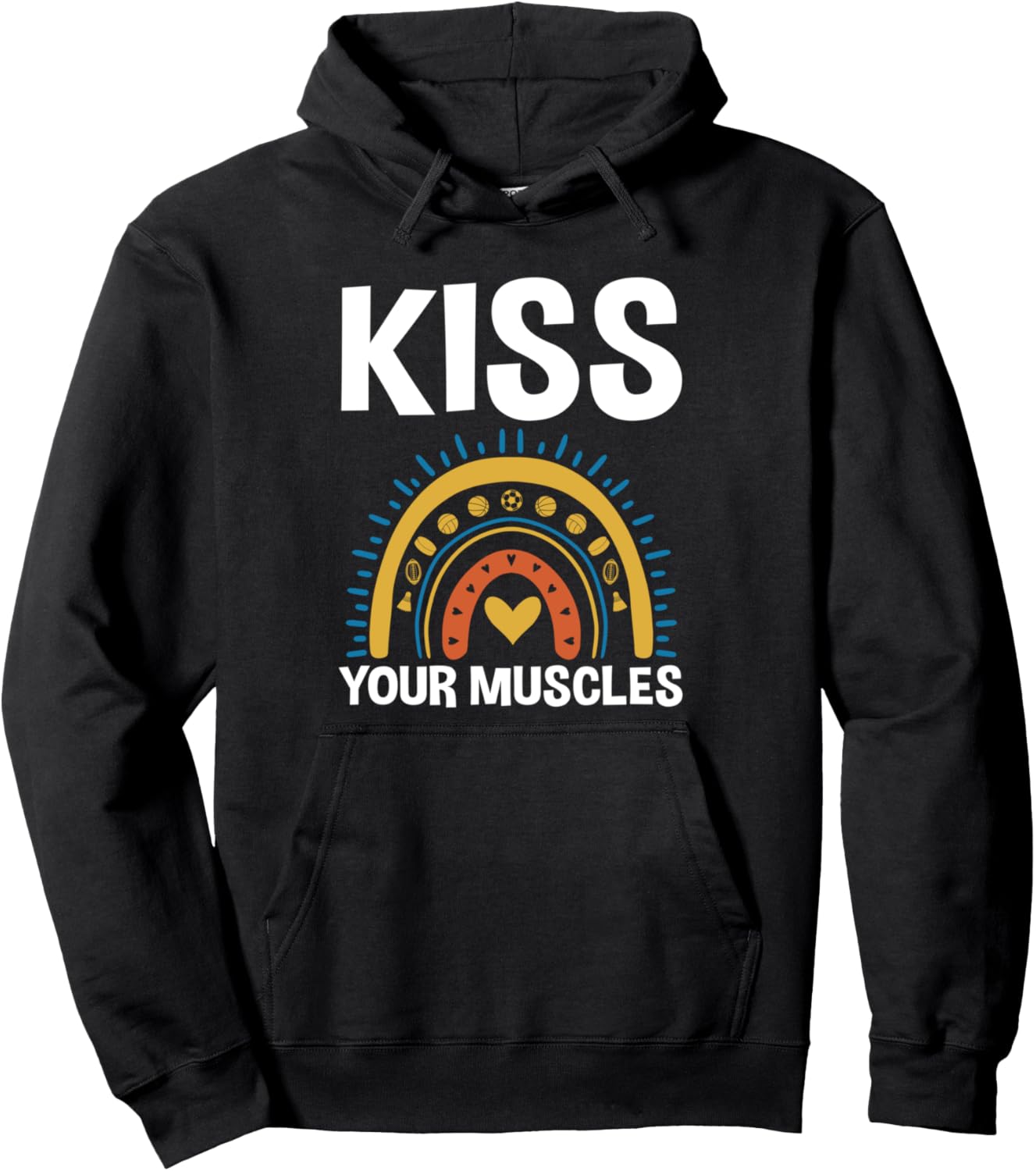 

Худи Kiss Your Muscle PE Humor Physical Education Teacher & School Teacher, черный
