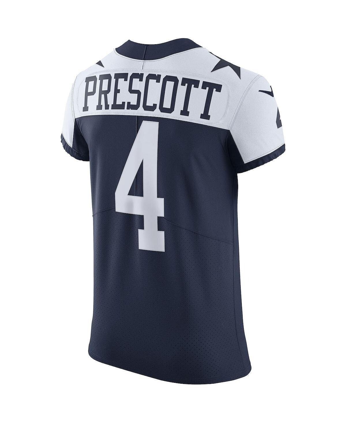 Мужская темно-синяя майка Dak Prescott Dallas Cowboys Alternate Vapor Elite Player Nike — фото 4