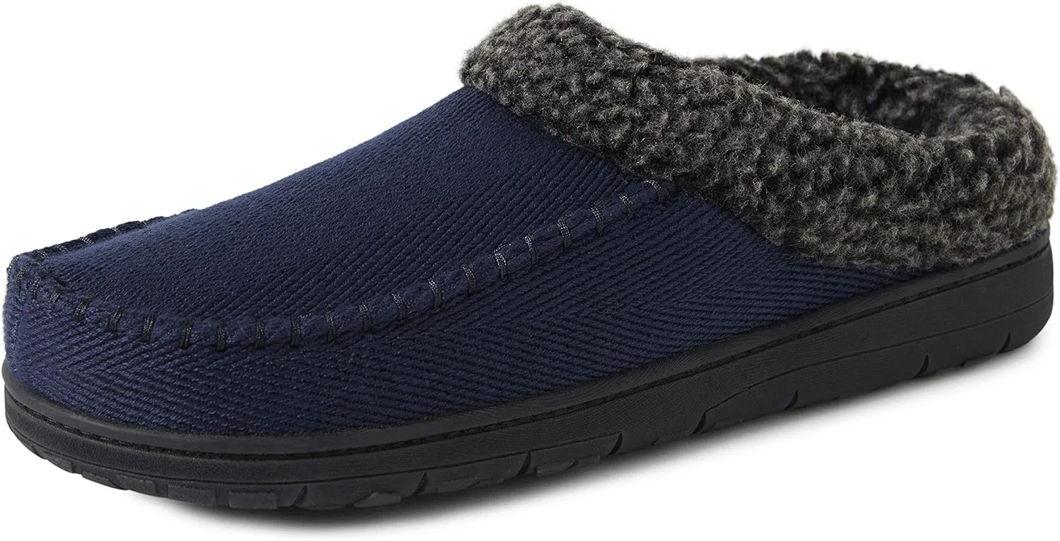 Мужские мюли с эффектом памяти, дышащие, Dearfoams, Navy (Twill)