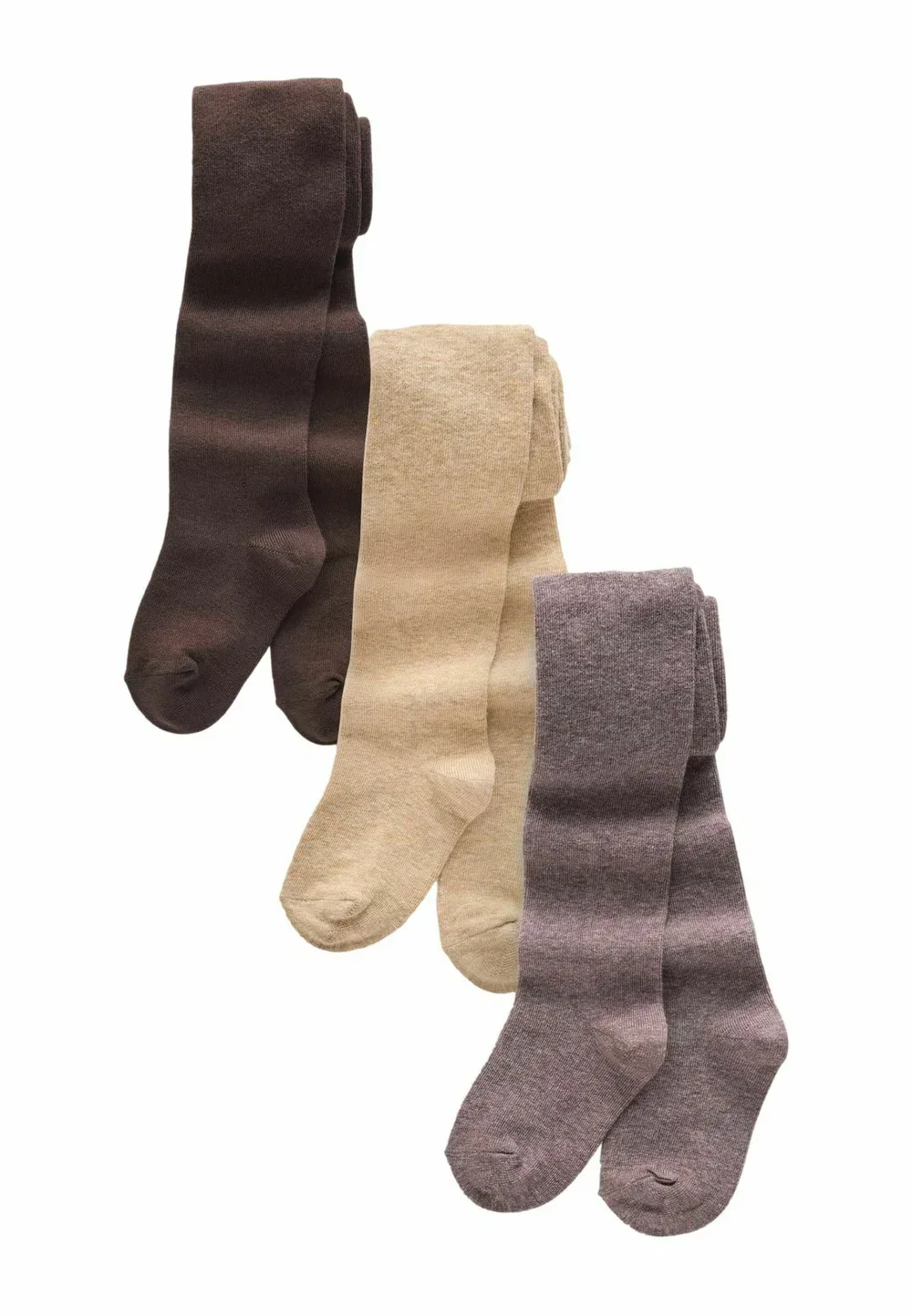 3 упаковки - колготки Next, Chocolate Brown Mink And Dark Cream