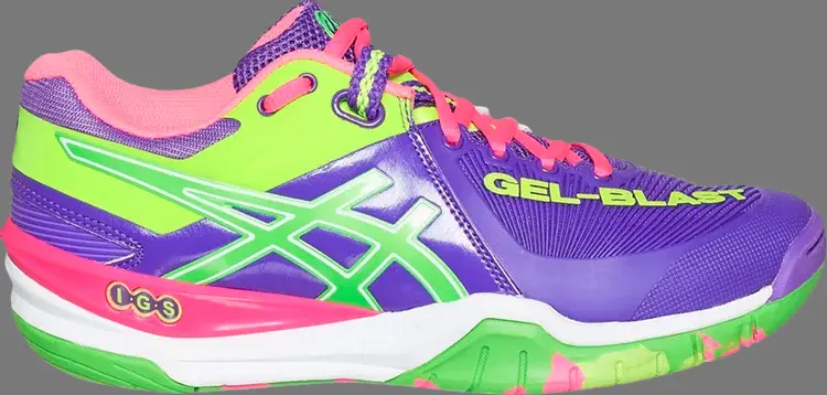 Кроссовки wmns gel blast 6 'purple neon green' Asics, фиолетовый — фото 2