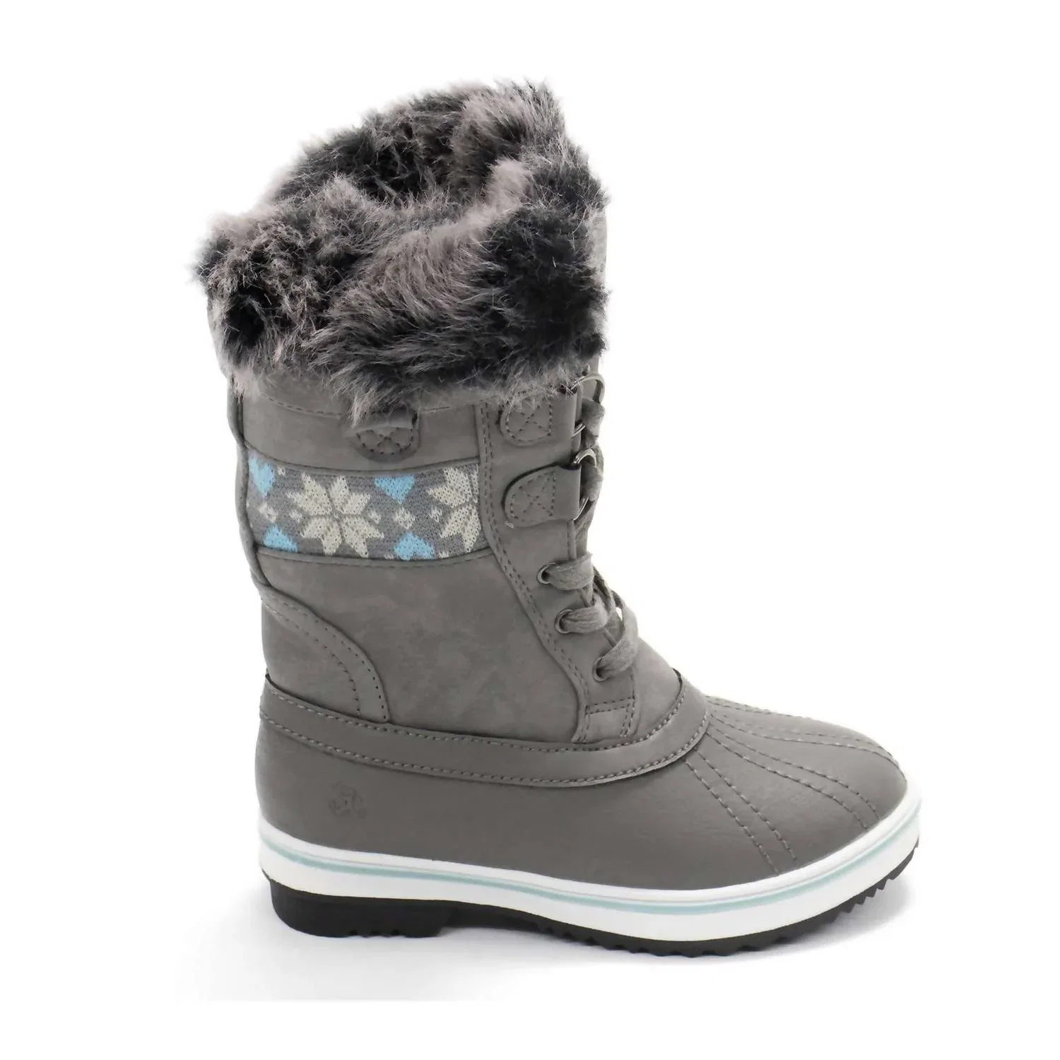 Детские зимние ботинки для девочек утепленные Bishop Jr Fashion Boot Northside, Gray