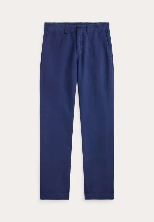 Брюки из льна и хлопка Bedford classic fit linen-cotton pant Polo Ralph Lauren, Dusty Azure — фото 4