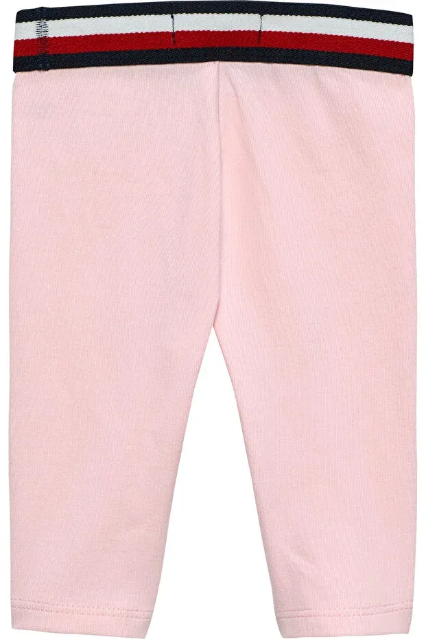 Детские леггинсы для девочек хлопковые Tommy Hilfiger, Pink — фото 2