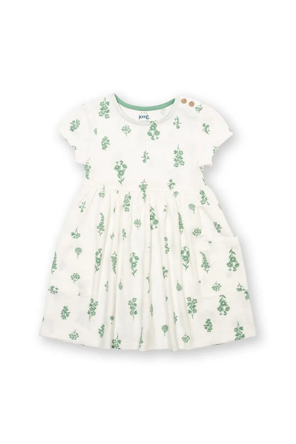 Платье с принтом Wildflower Kite, Cream