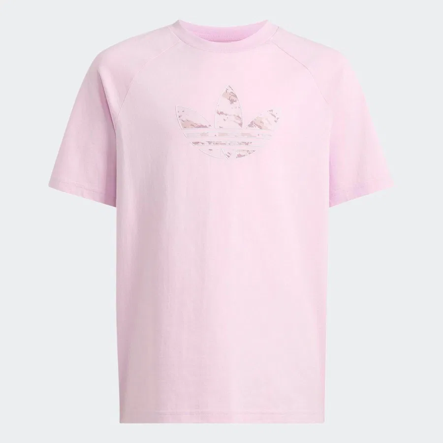 Футболка с принтом Graphic Trefoil Loose adidas, Розовый