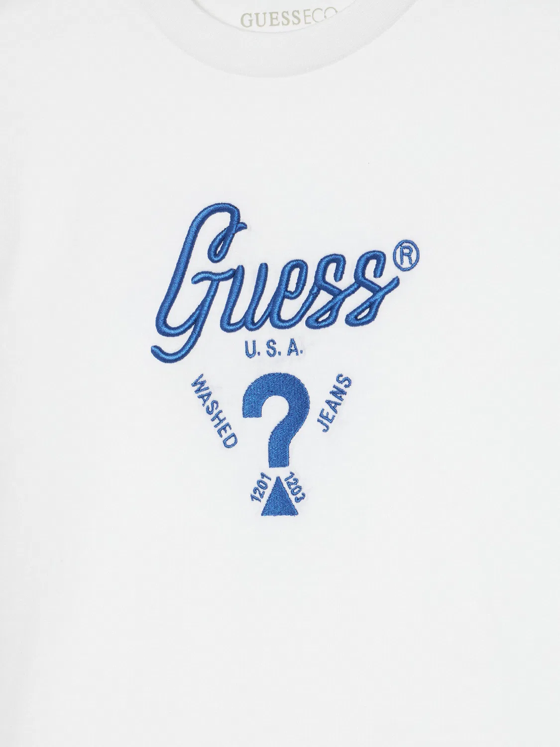 Футболка свободного кроя для мальчика Guess, белый — фото 3