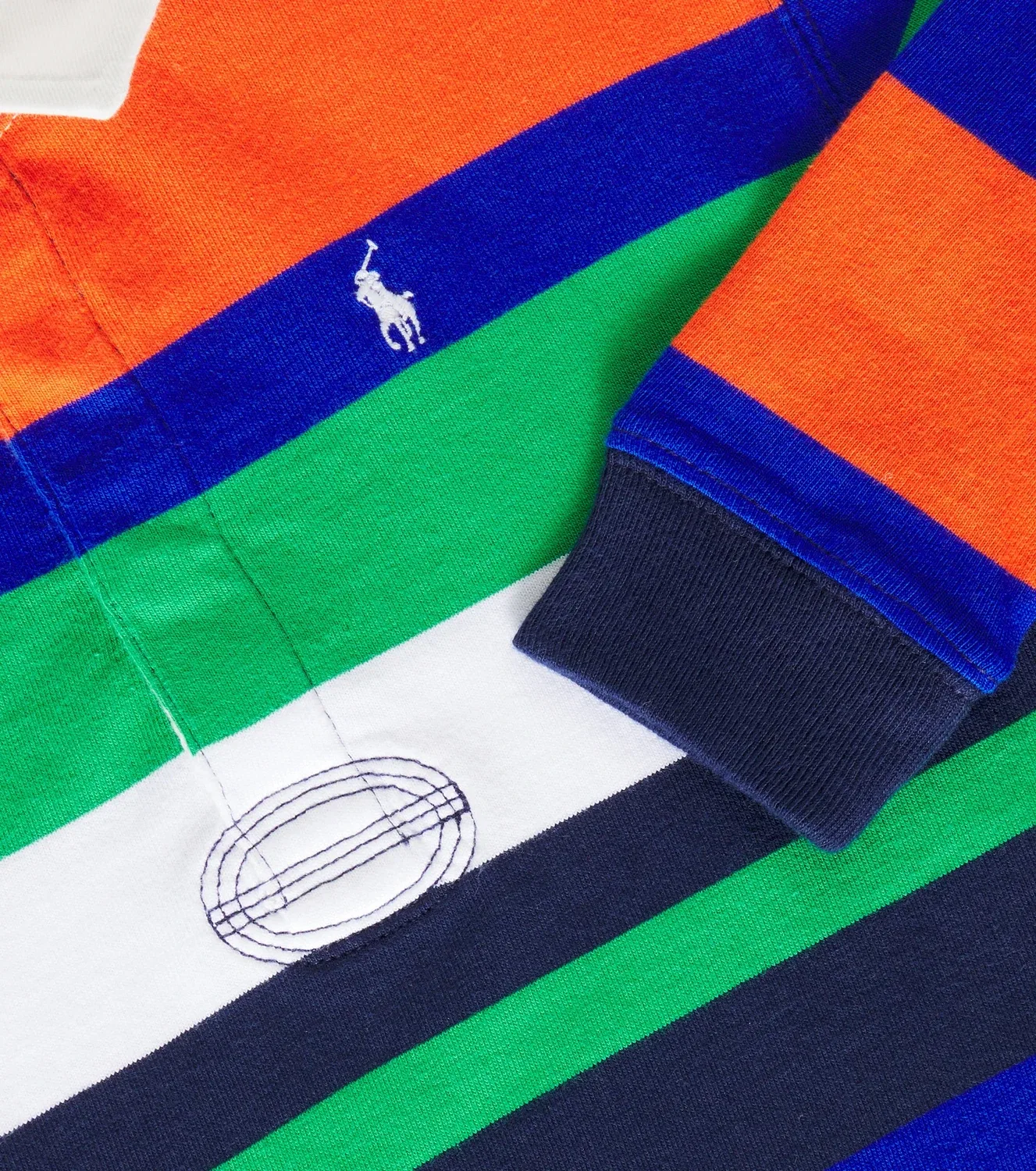 Поло хлопковое Polo Ralph Lauren Kids, мультиколор — фото 2