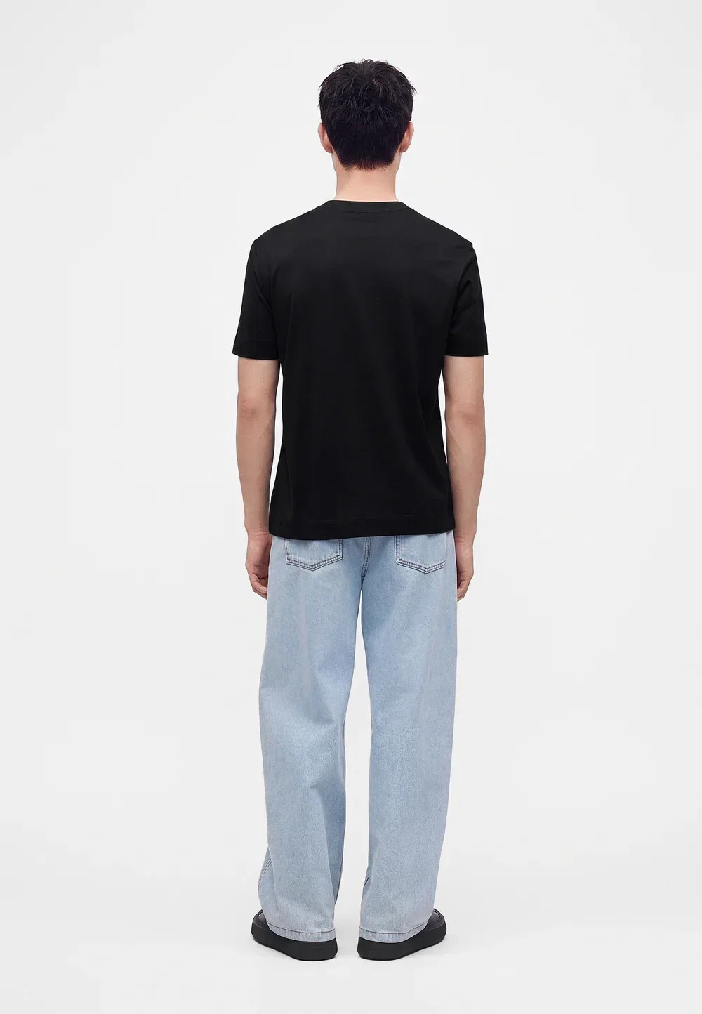 Простая футболка Emporio Armani, Black — фото 3