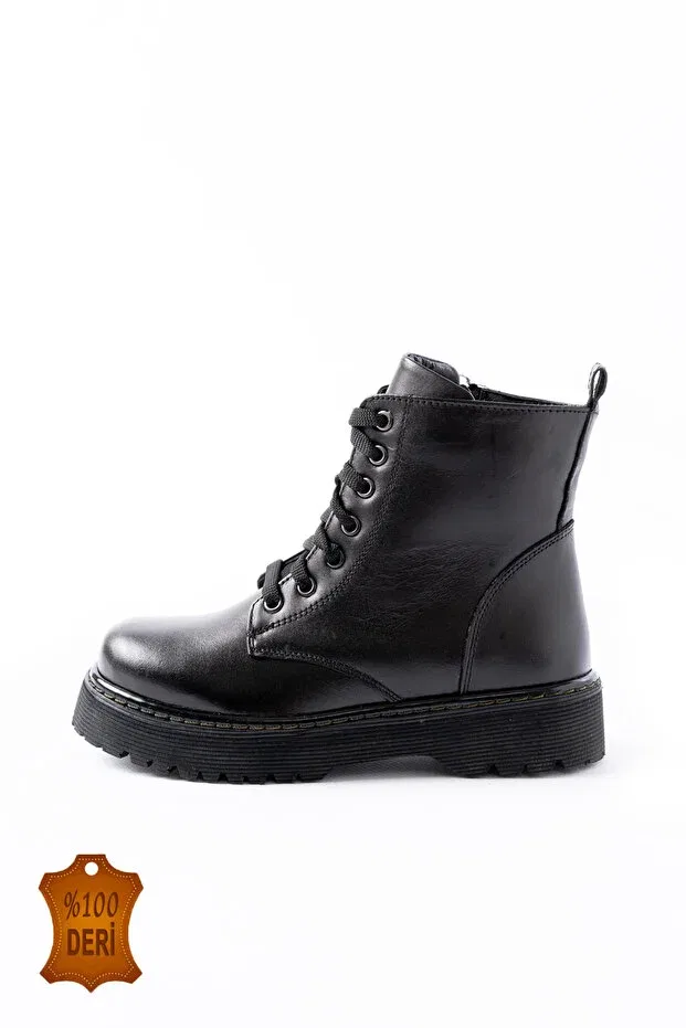 Детские ботинки для девочек с ортопедической стелькой Lina Step, Black — фото 3