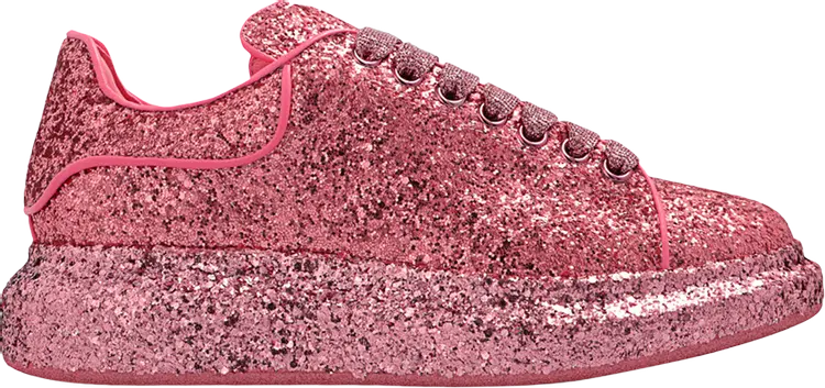 Кроссовки Alexander McQueen Wmns Oversized Sneaker Pink Glitter, розовый