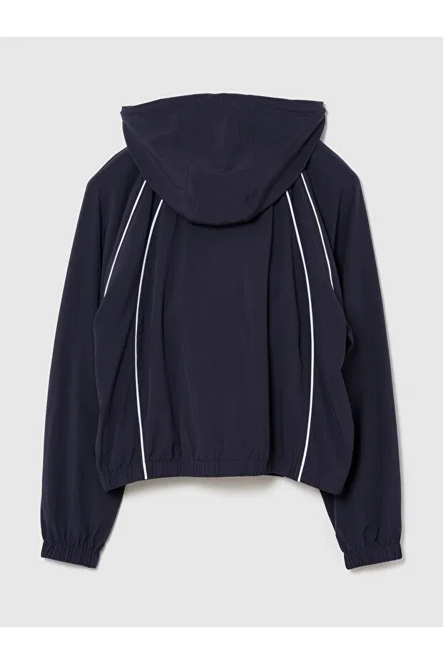 Женская ветровка с капюшоном Gap, Navy Blue-001 — фото 2