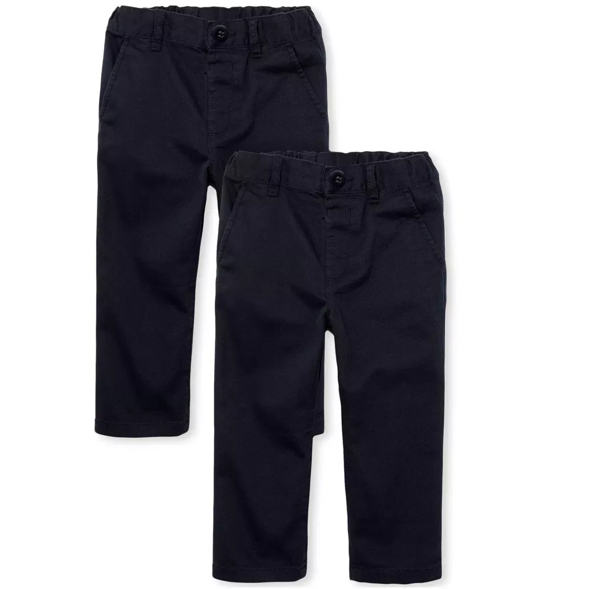 Детские брюки чинос для мальчиков хлопковые комплект 2 шт Straight Chino Pants The Children's Place, Blue