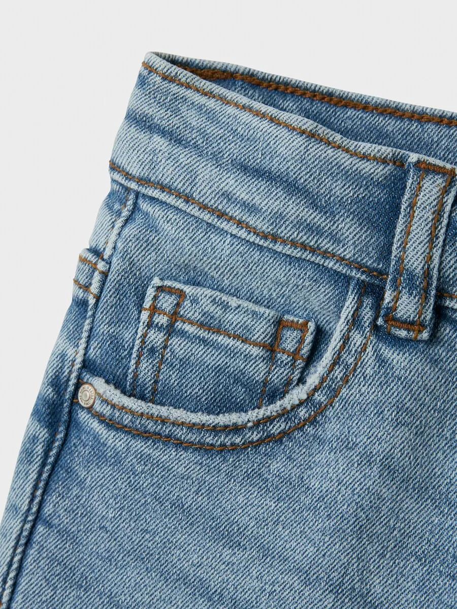 Джинсы NAME IT Barrel Jeans 'NMFBELLA' синего цвета — фото 4