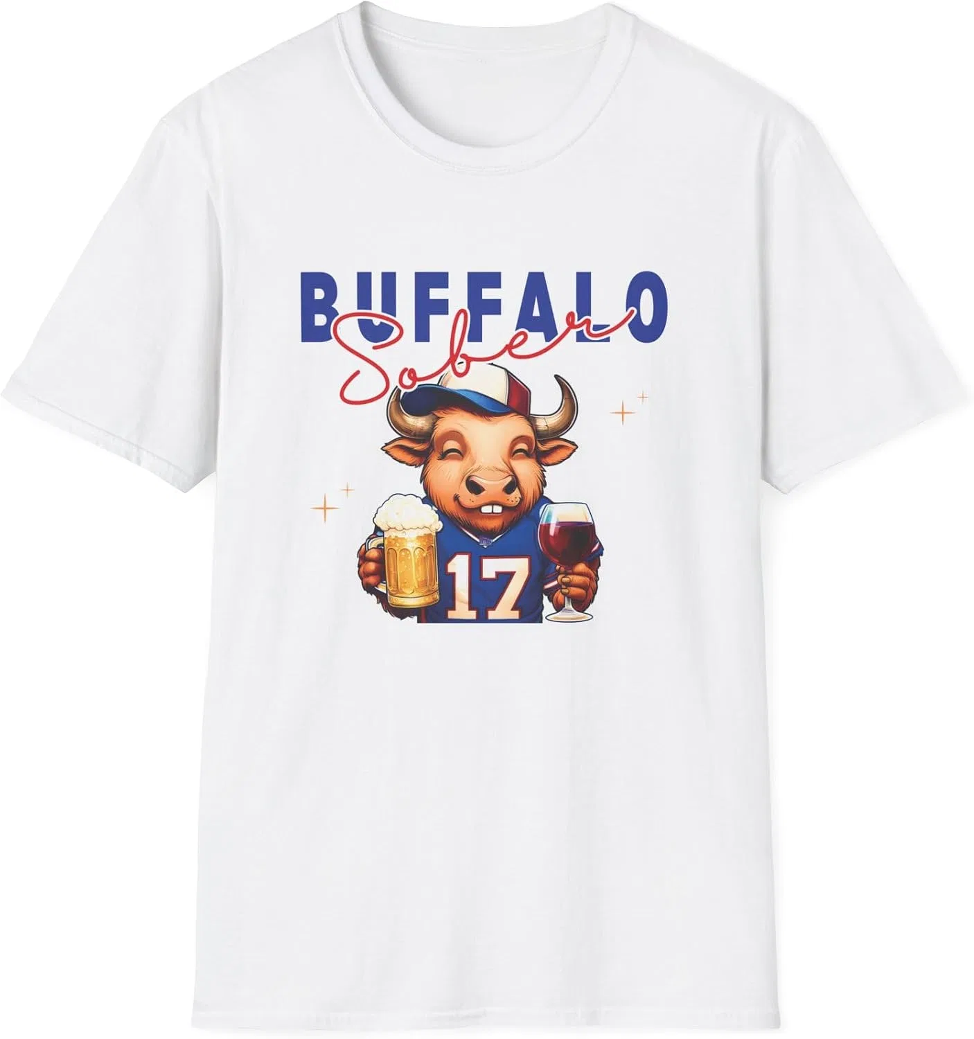 Мужская футболка с принтом Buffalo Sober Tee, белый