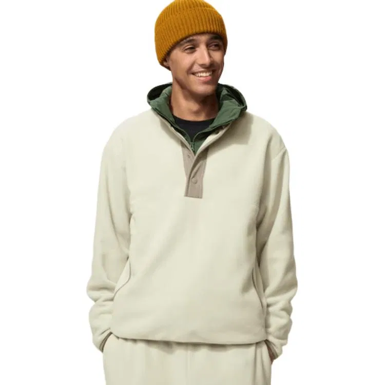 Мужской флисовый топ Natural UNIQLO, 30 Natural