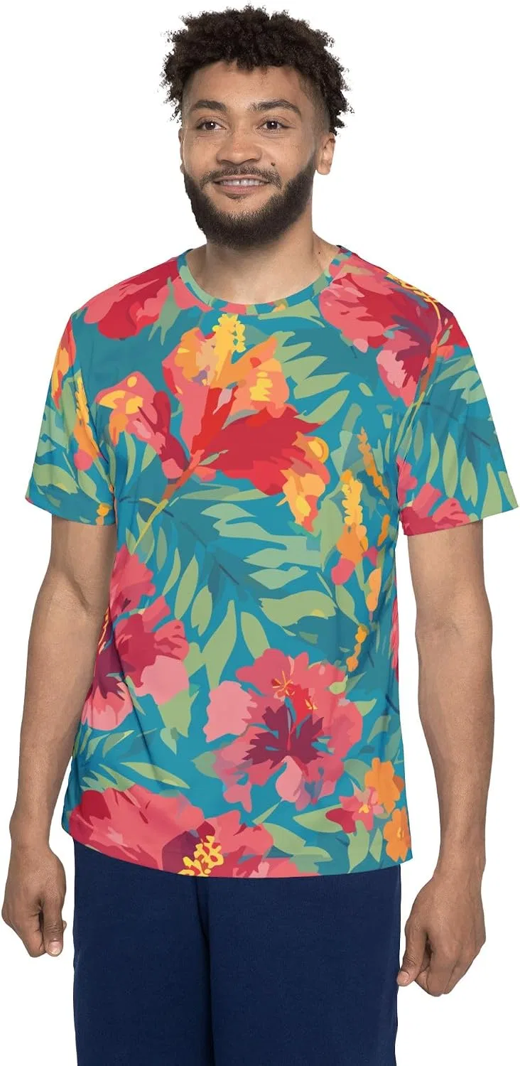 Унисекс футболка с цветочным принтом Africa Print, Multicolor — фото 4